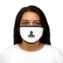 Load image into Gallery viewer, Grindin logo Mixed-Fabric Face Mask
