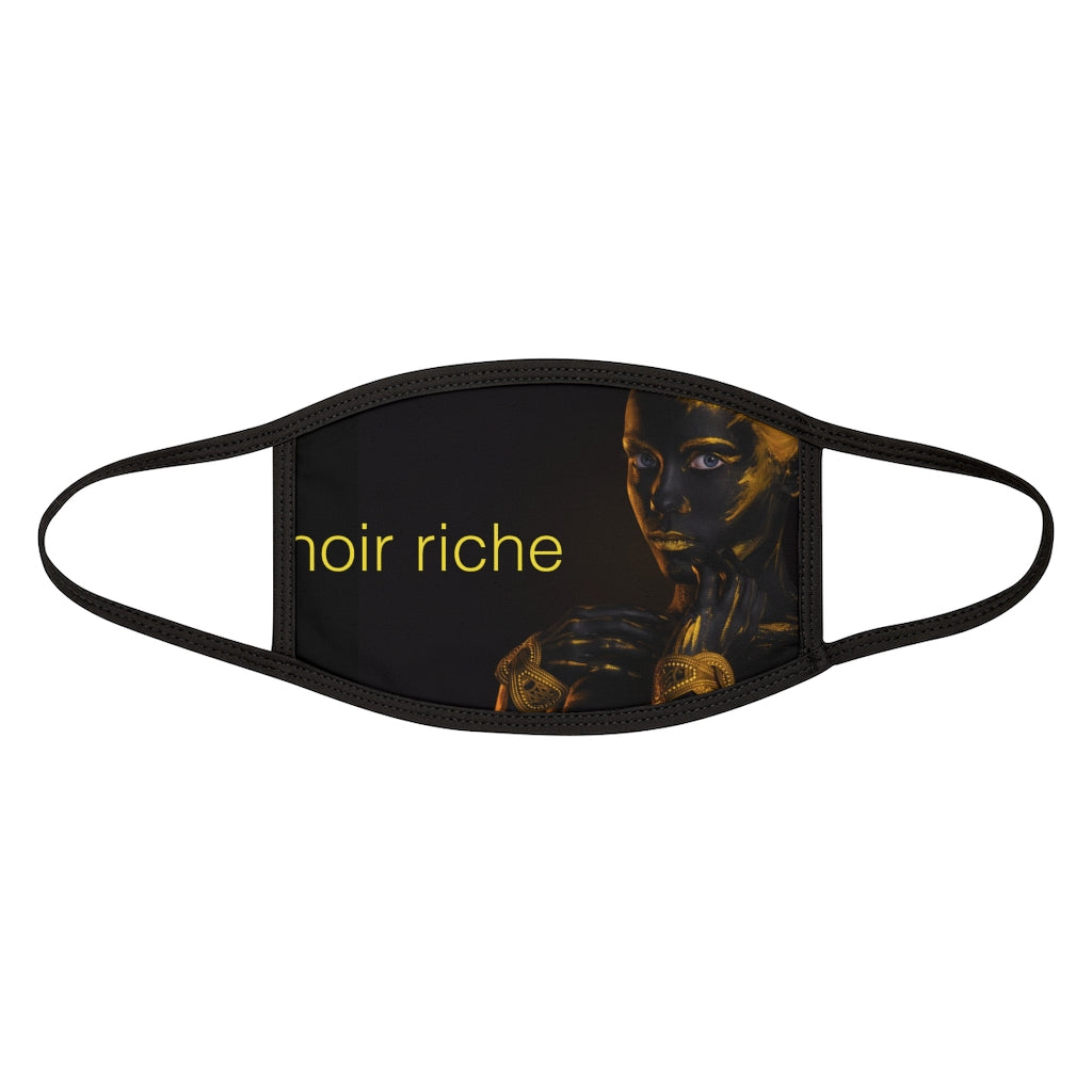 Noir Riche Mixed-Fabric Face Mask